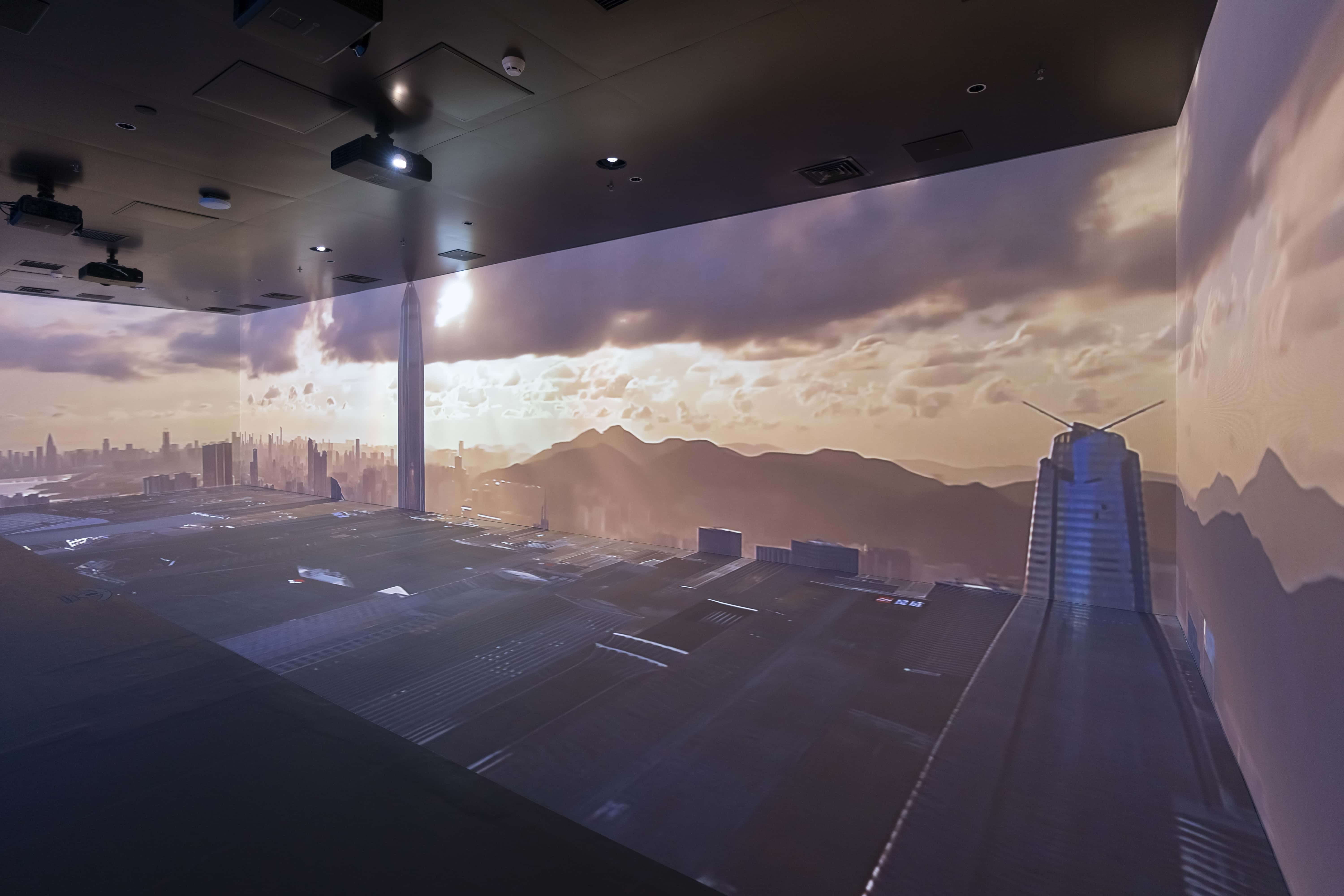 As the grille screen slowly opens，the audience will enter the interior of the device and experience an immersive corporate impression interpretation.