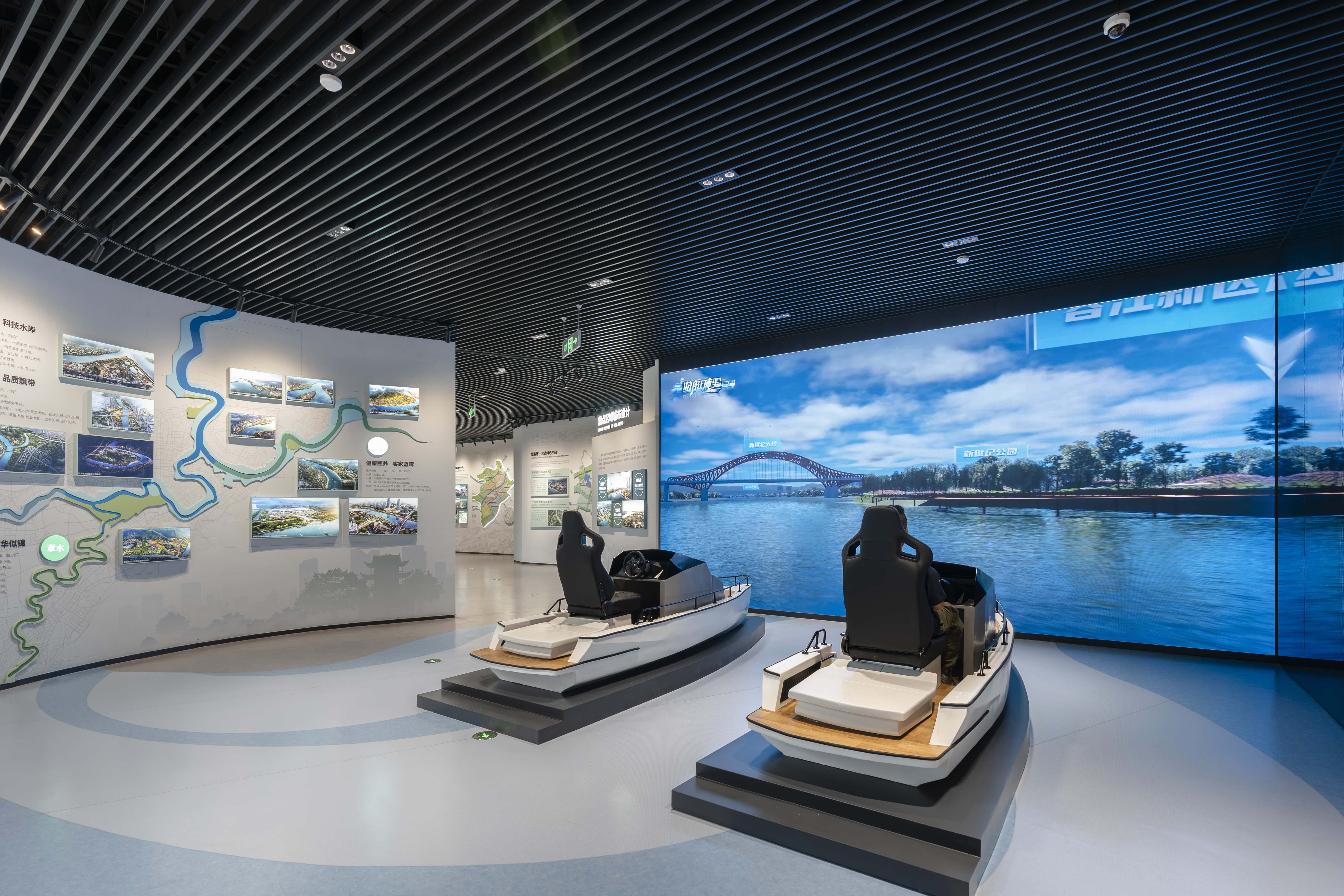 The exhibition area mainly showcases achievements in water supply facilities，sponge cities，and other construction projects，and combines interactive exhibition items for comprehensive display.
