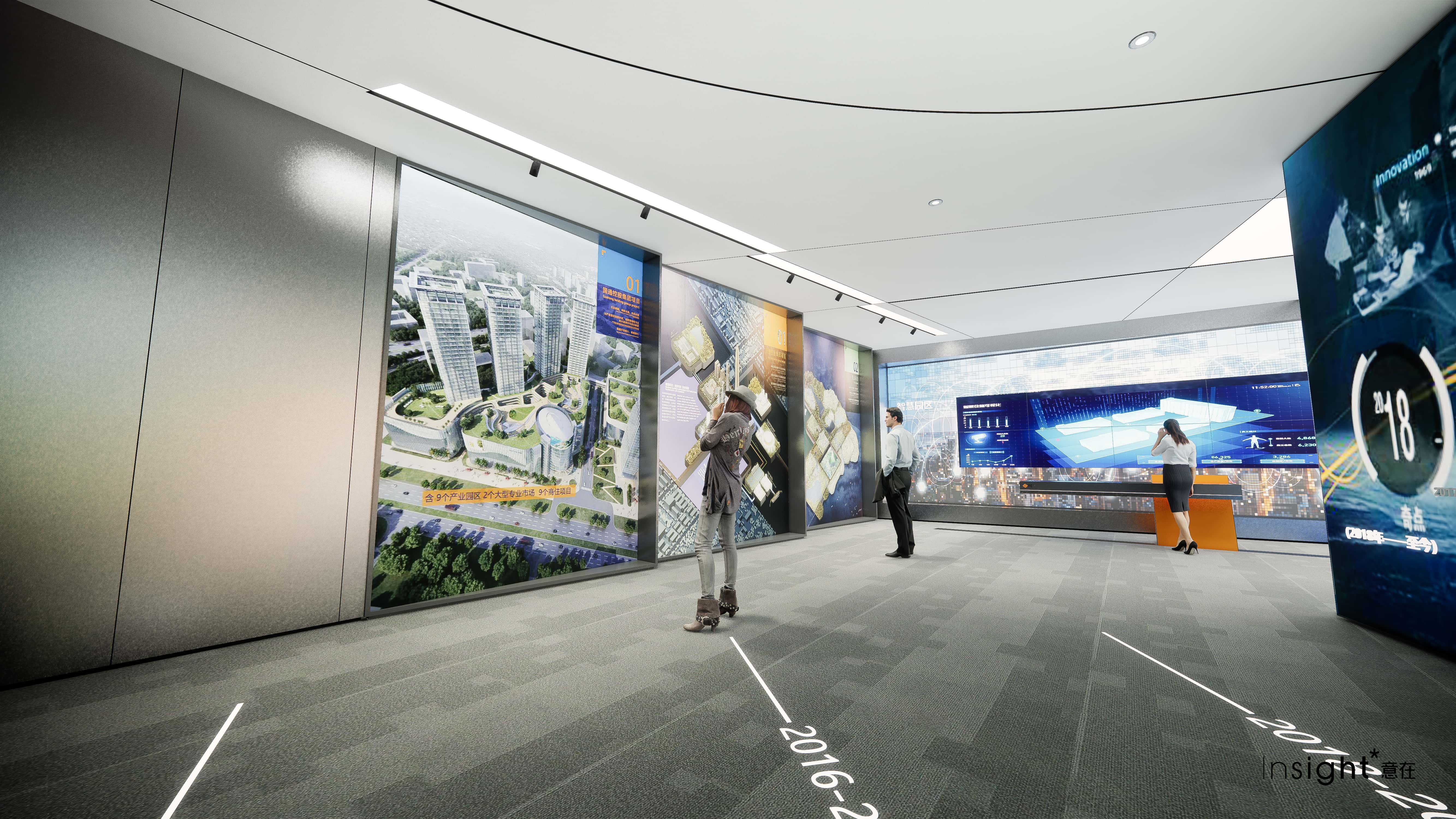 Concentrated display of key projects of Guotong，arranged in 2.5D illustrations throughout the screen，highlighting the different values that the projects have achieved for the local area through touch interaction.